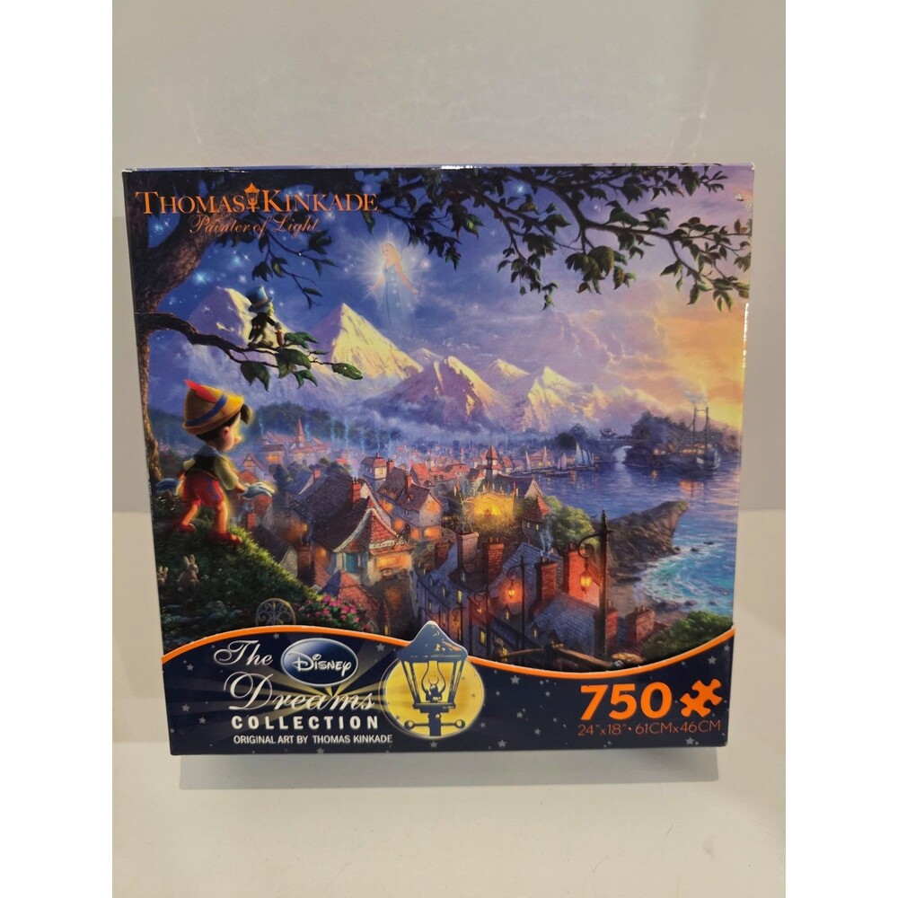 Disney Thomas Kinkade Pinocchio Puzzle NEW!